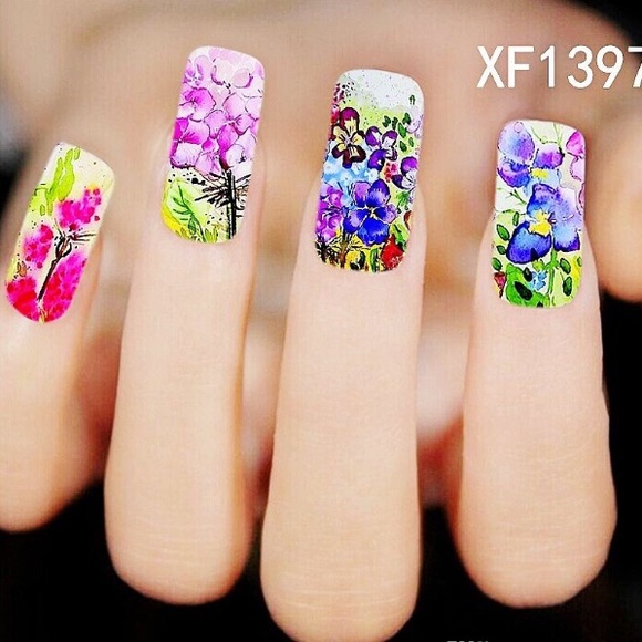 3/ $12 Nail Art Waterslide Tattoos Yellow Daisies - Picture 5 of 7